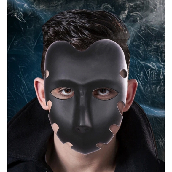 "The Masked Man" Black Plastic Halloween Mask Erotic Mask Fun Bedroom Play - Picture 6 of 6